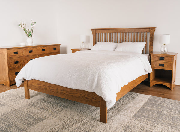 Mission Bed with Low Footboard
