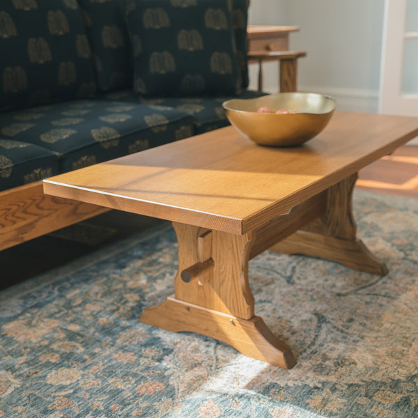 Rectangular Trestle Coffee Table