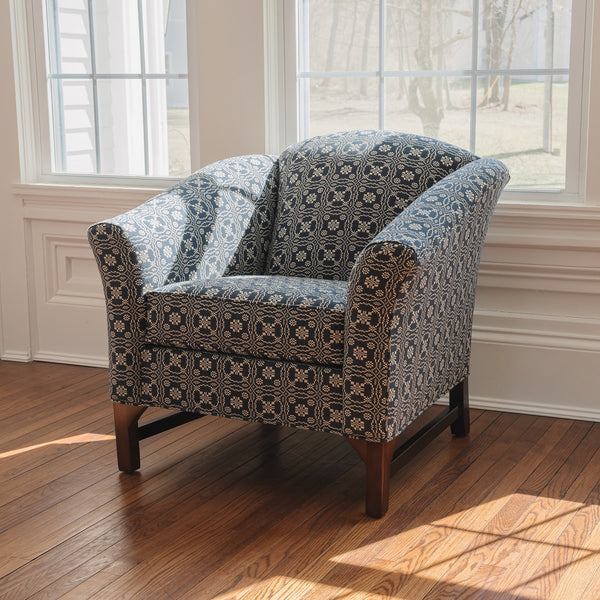 Friendship Upholstered Chair - Navy/White