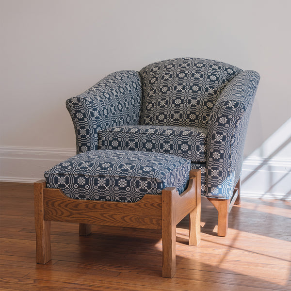 Friendship Upholstered Chair - Navy/White