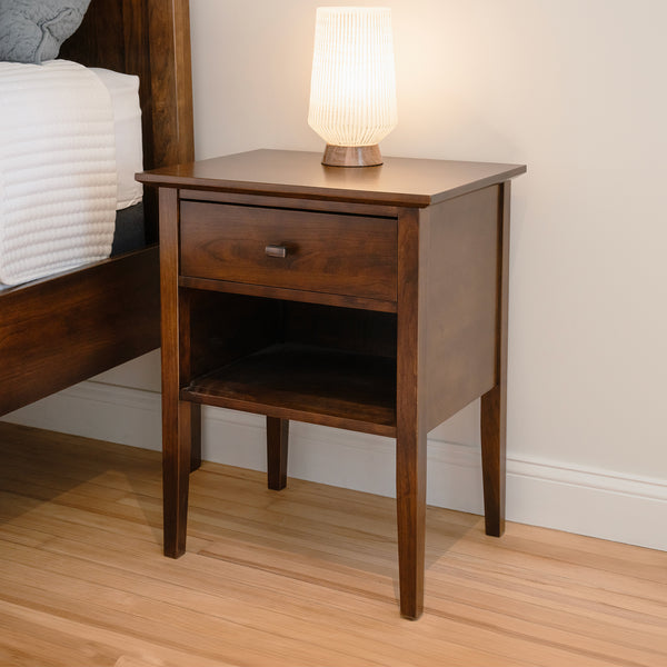 Bedside Table with Tapered Legs