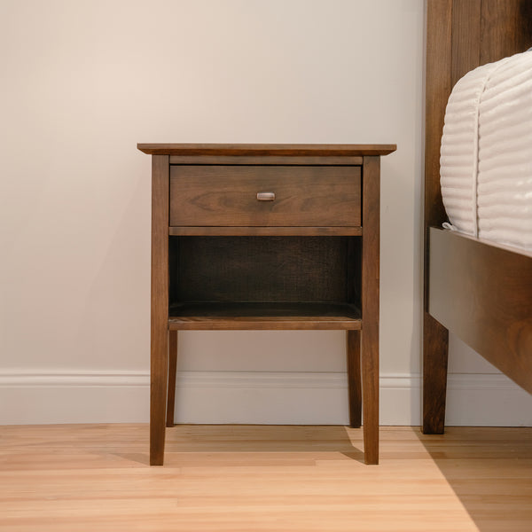 Bedside Table with Tapered Legs