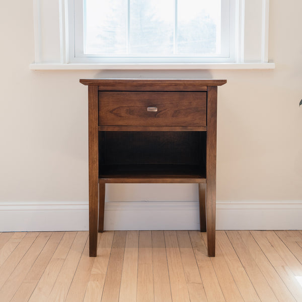 Bedside Table with Tapered Legs