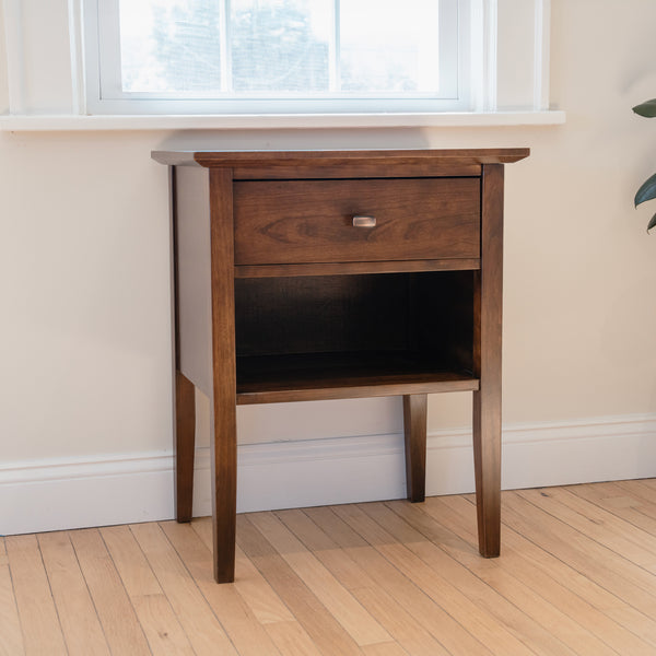 Bedside Table with Tapered Legs