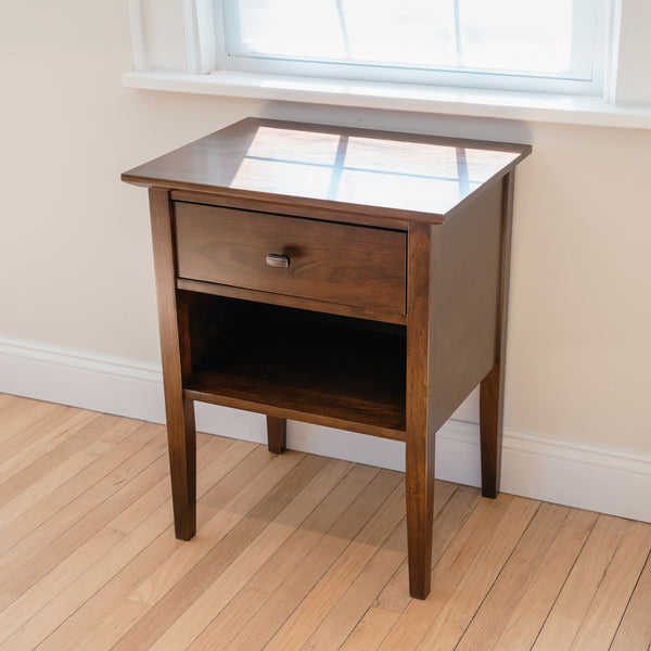 Bedside Table with Tapered Legs