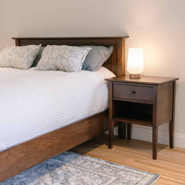 Flat Panel Bed with Low Footboard