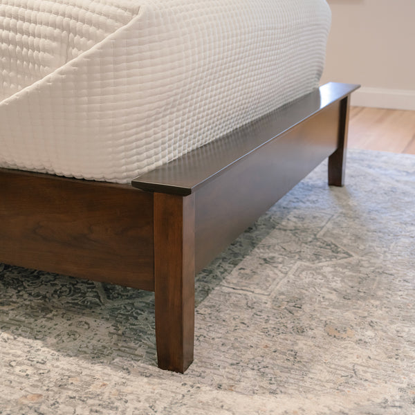 Flat Panel Bed with Low Footboard