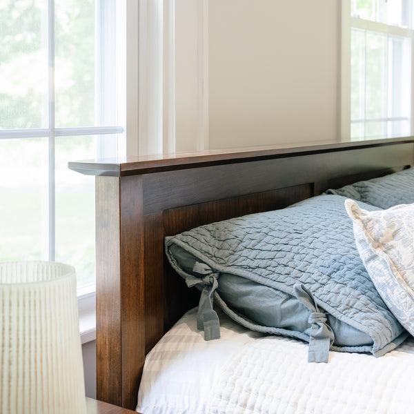 Flat Panel Bed with Low Footboard