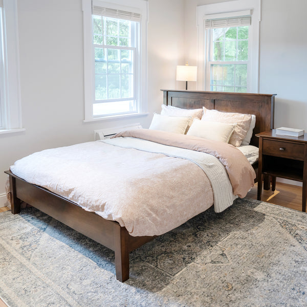 Flat Panel Bed with Low Footboard