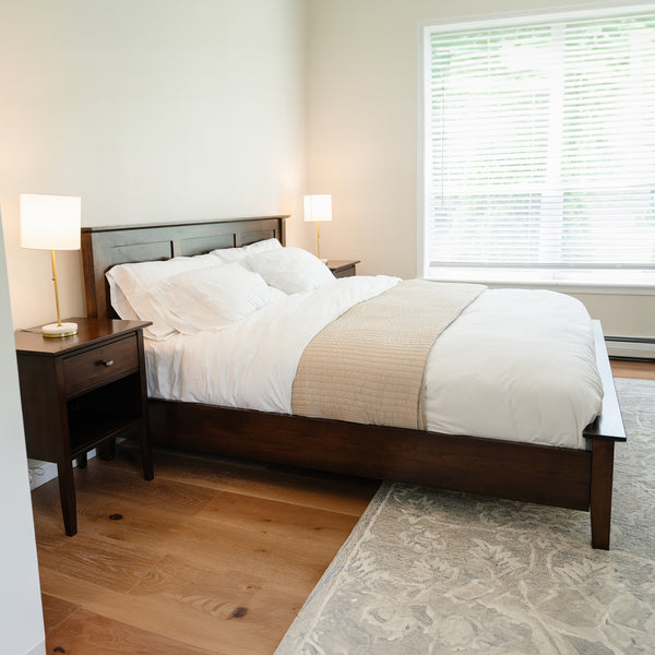 Flat Panel Bed with Low Footboard