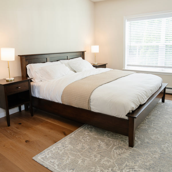 Flat Panel Bed with Low Footboard