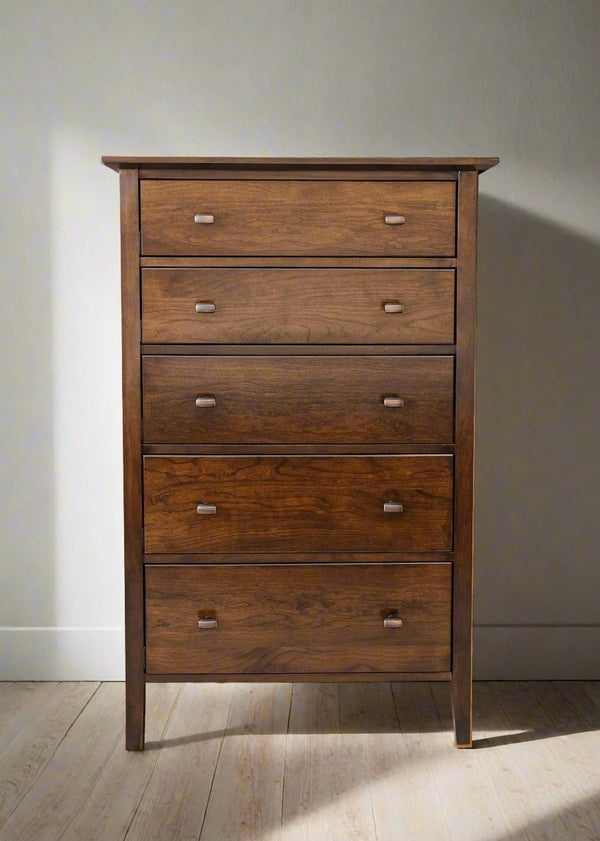 5 Drawer Dresser with Tapered Legs