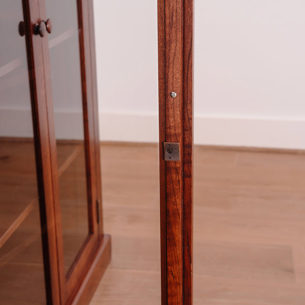 Double Bookcase with Glass Doors