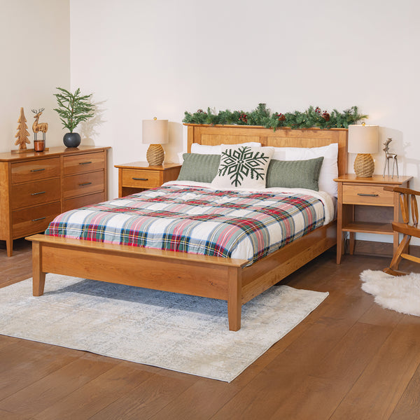 Flat Panel Bed with Low Footboard