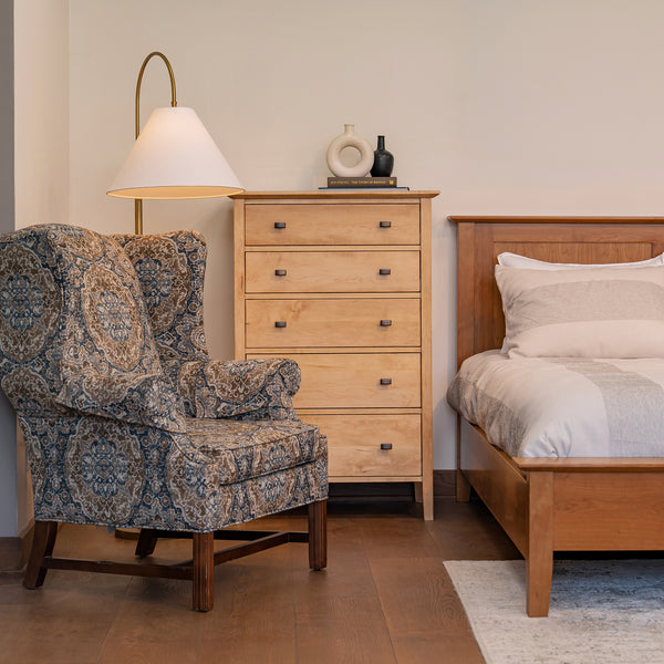 5 Drawer Dresser with Tapered Legs