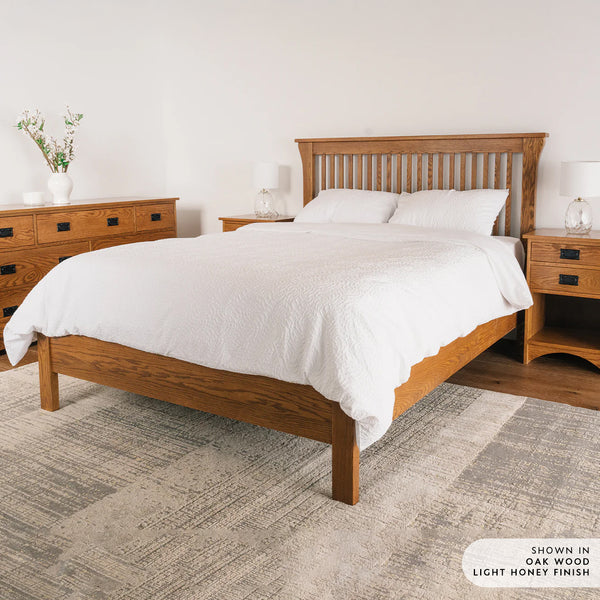 Mission Bed with Low Footboard