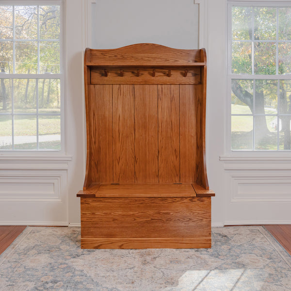 Foyer Bench with Shelf