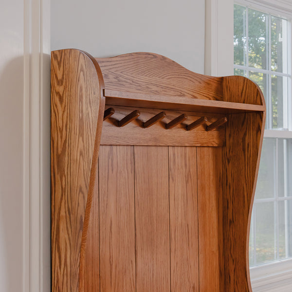 Foyer Bench with Shelf