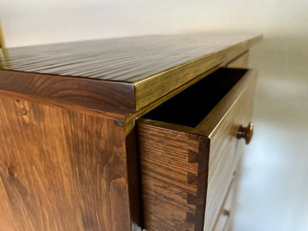 Custom 8 Drawer Chest - Box-Shaved Finish