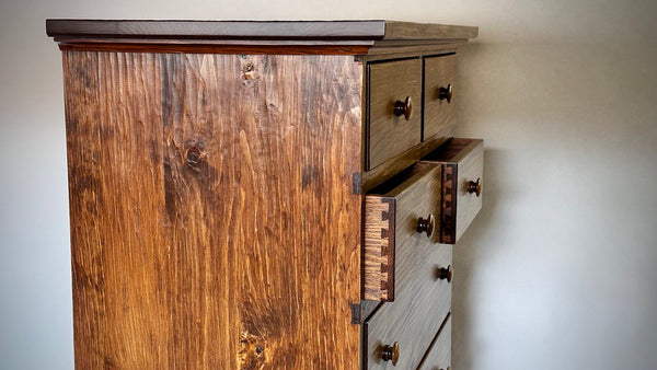 Custom 8 Drawer Chest - Box-Shaved Finish