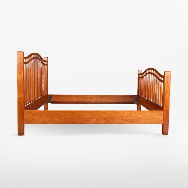 Queen Anne Bed With High Footboard