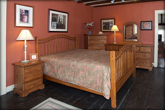 Queen Anne Bed With High Footboard