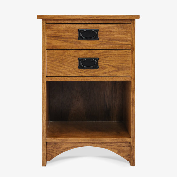 Mission 2 Drawer Bedstand