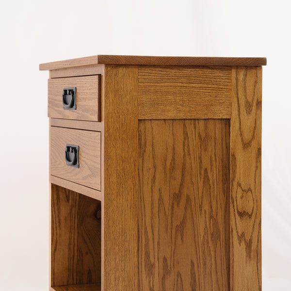 Mission 2 Drawer Bedstand