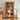 Bookcase with Glass Doors and Tapered Leg