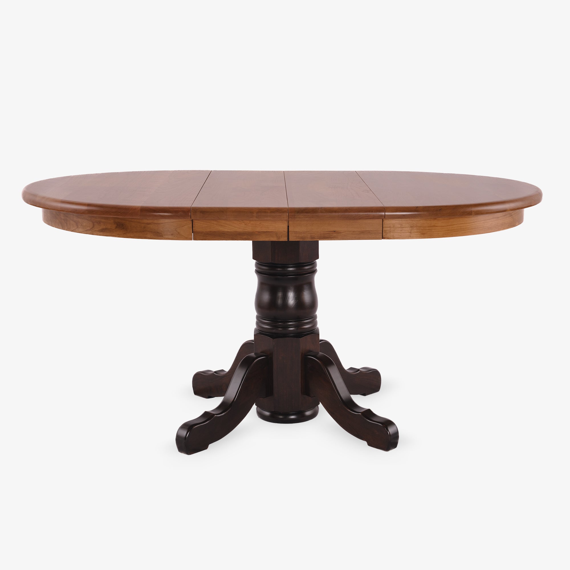 Round Pedestal Extension Table Round Dining Table with Leaf Extension HUNT Country Furniture