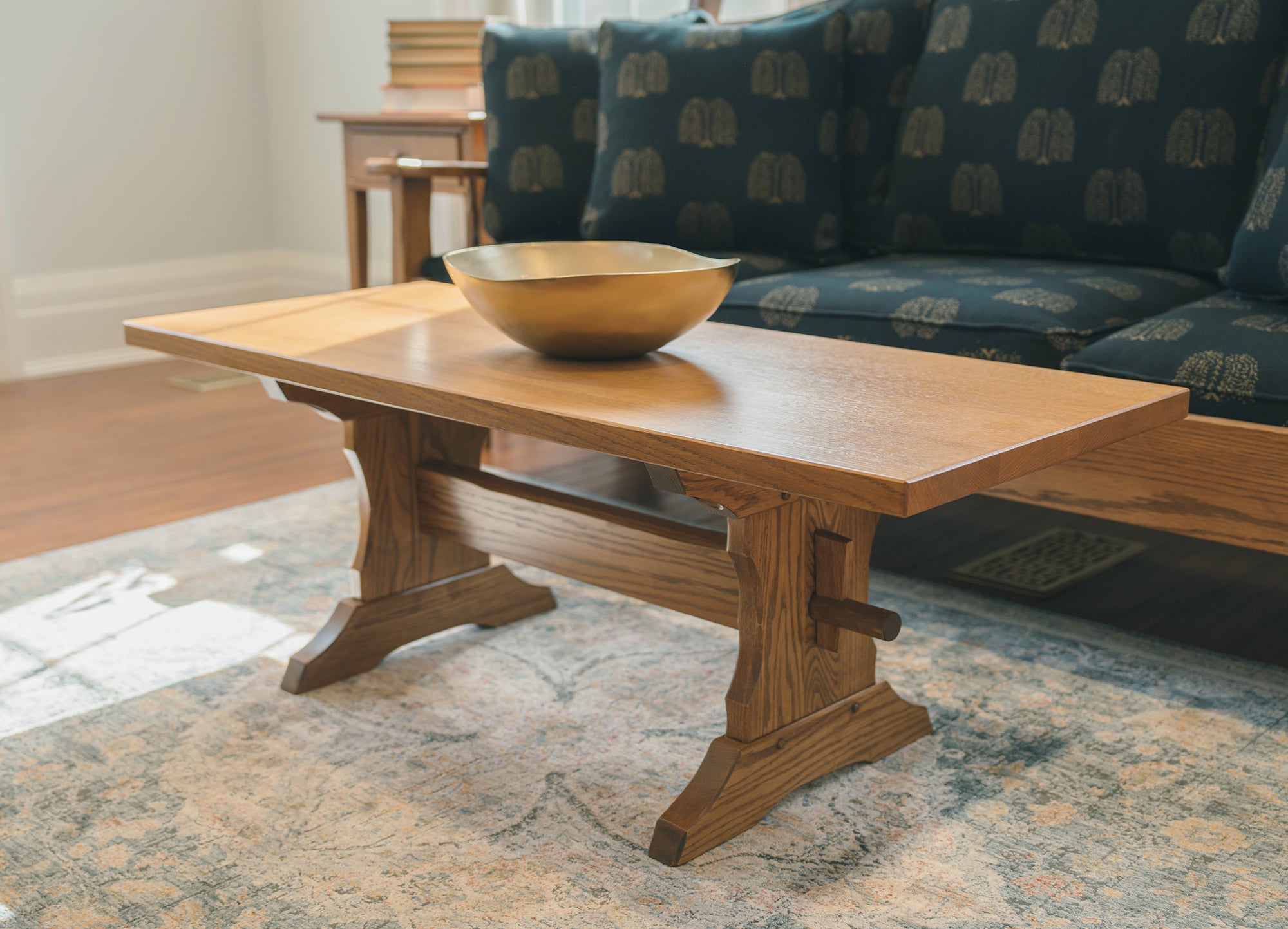 Wolcott trestle cheap coffee table