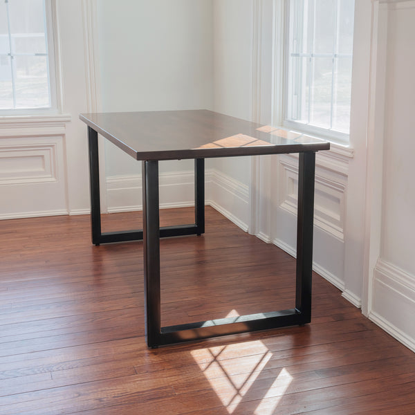 Modern Wood and Steel Writing Desk