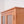 Bookcase with Glass Doors and Tapered Leg