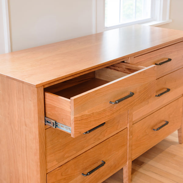 6 Drawer Dresser with Tapered Legs (Ready to Ship)