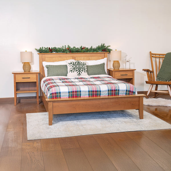 Flat Panel Bed with Low Footboard