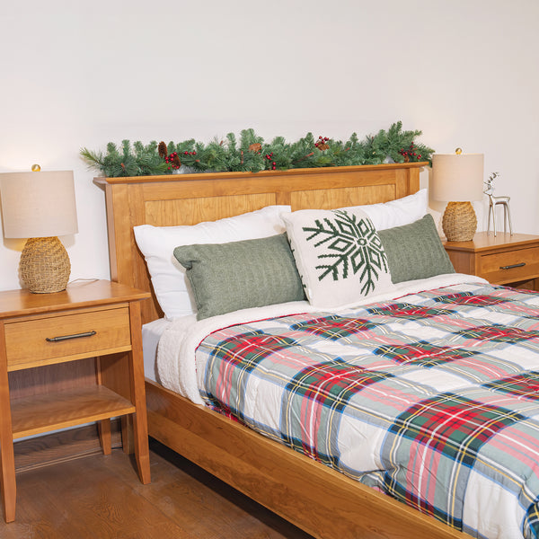 Flat Panel Bed with Low Footboard