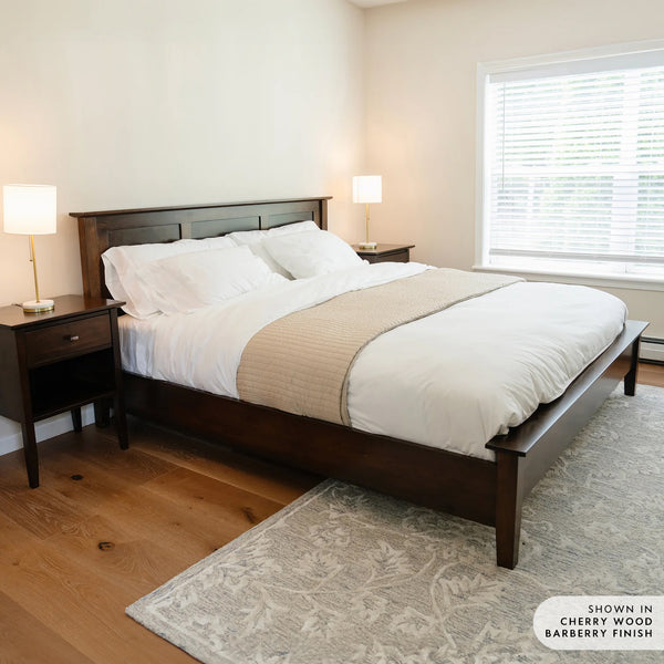 Flat Panel Bed with Low Footboard