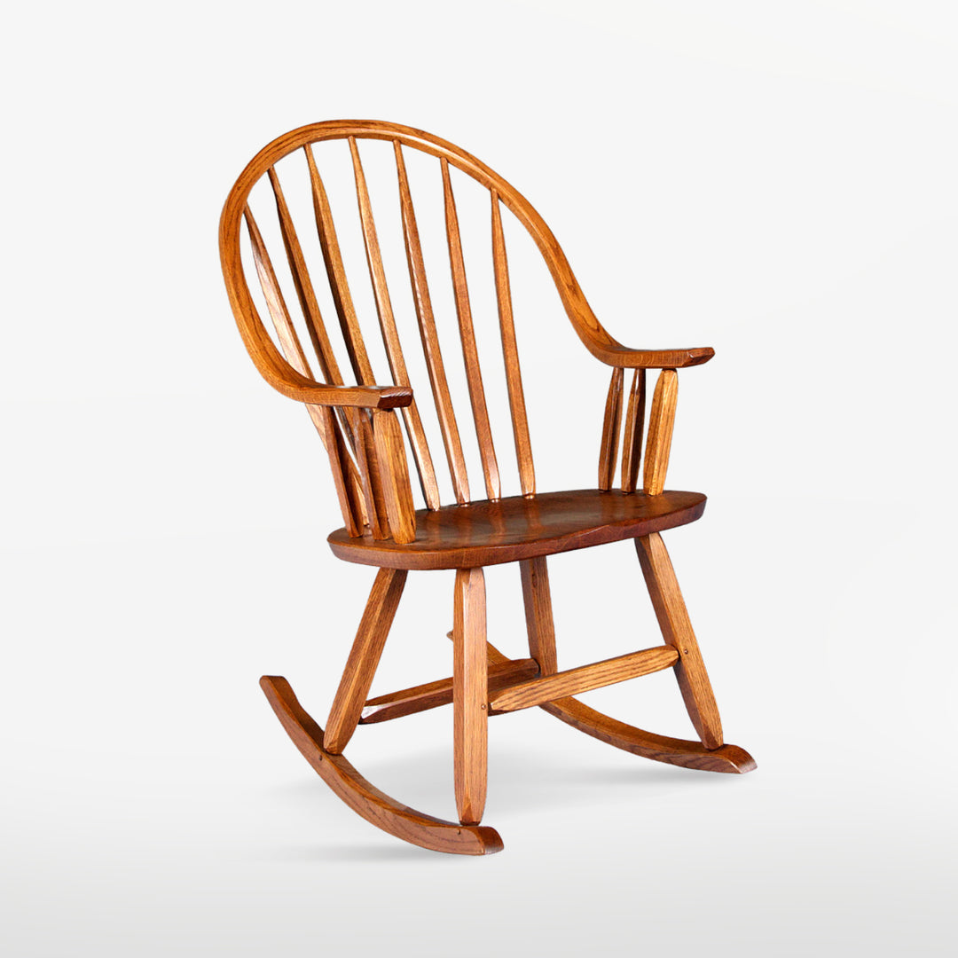 Handcrafted Wooden Continuous Bow Rocker | Hunt Country Furniture ...