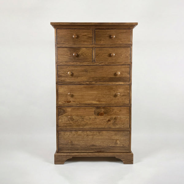 Custom 8 Drawer Chest - Box-Shaved Finish