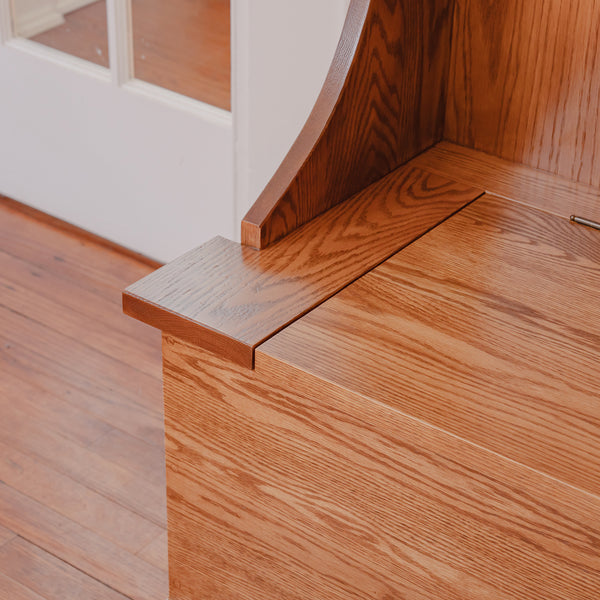 Foyer Bench with Shelf