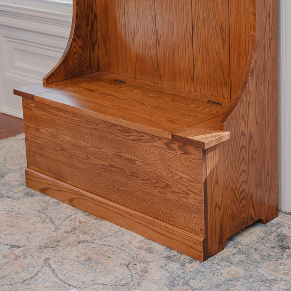 Foyer Bench with Shelf