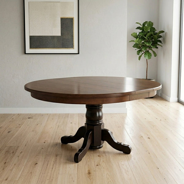 42"- 62" Round Pedestal Extension Table