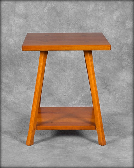 Square End Table with Shelf