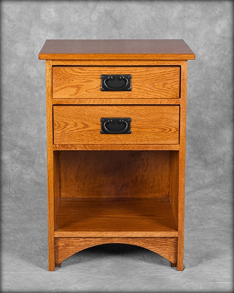 Mission 2 Drawer Bedstand