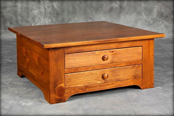 2 Drawer Square Coffee Table
